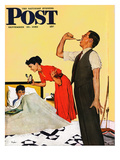 "Take Your Medicine" Saturday Evening Post Cover  September 23  1950