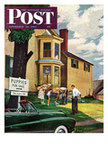 "Picking a Puppy" Saturday Evening Post Cover  September 30  1950