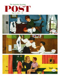 "Child Psychology" Saturday Evening Post Cover  May 3  1952