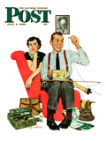 "Fishing Season" Saturday Evening Post Cover  June 3  1950