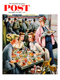 "Cafeteria Dieter" Saturday Evening Post Cover  November 10  1956