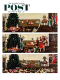 "Christmas Morning" Saturday Evening Post Cover  December 27  1958