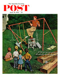 "Swing-set" Saturday Evening Post Cover  June 16  1956