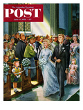 "Wedding Recessional" Saturday Evening Post Cover  June 13  1953