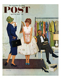 "First Prom Dress" Saturday Evening Post Cover  April 18  1959