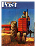 "Wheat Harvest" Saturday Evening Post Cover  August 12  1950