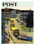 "Glenville High Boosters" Saturday Evening Post Cover  October 31  1959