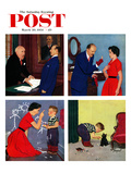 "Anger Transference" Saturday Evening Post Cover  March 20  1954