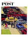 "Traffic Jam" Saturday Evening Post Cover  April 28  1956