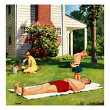 "Watering Father"  June 4  1955