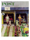 "Saturday Rain" Saturday Evening Post Cover  April 25  1959