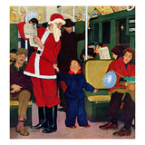 "Giving Santa His Seat"  December 10  1955