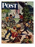 "Playing Cowboy" Saturday Evening Post Cover  March 11  1950
