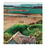 "Waving to Train in the Distance"  May 4  1957