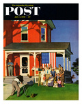 "Family Portrait on the Fourth" Saturday Evening Post Cover  July 5  1952