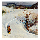 "Tobogganing"  January 22  1955