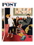 "First Pair of Heels" Saturday Evening Post Cover  March 31  1956