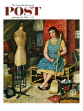 "Former Figure" Saturday Evening Post Cover  January 26  1957