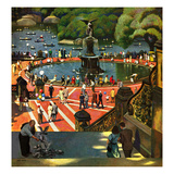 "Boating in Central Park"  July 11  1953