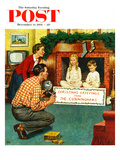 "Christmas Photograph" Saturday Evening Post Cover  December 11  1954