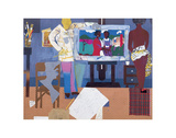 Profile/Part II  The Thirties: Artist with Painting and Model  c1981