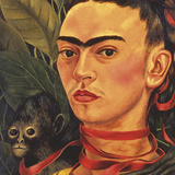 Self Portrait with a Monkey  c1940 (detail)