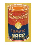 Colored Campbell's Soup Can  c1965 (yellow & blue)