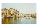 The Grand Canal with the Rialto Bridge  Venice
