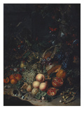 Peaches  Grapes  Pomegranates  Melons  a Corncob  Apricots  Plums  Pears  Acorns