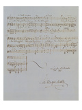 Autograph Manuscript D of 'Im Fruhling'  Opus 9 No 4  Dated 6/12/1845  2 Pages  55 Bars