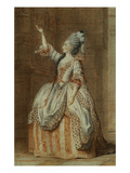 Portrait of Mademoiselle Sainval on Stage