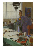 My Wife (Karin in the Studio]