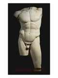 An Important Roman Marble Torso of the Diadumenos of Polykeitos