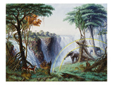 The Mosi-Oa-Tunya (The Smoke That Thunders) or Victoria Falls  Zambesi River