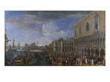 The Arrival of the French Ambassador at the Doge's Palace  Venice; Entree De L'Ambassadeur De…