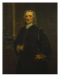 Portrait of Sir Isaac Newton  Aged 80  Three-Quarter Length  in a Grey Coat