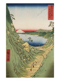 Shiojiri Pass in Shinano Province  from 'Thirty Six Views of Mount Fuji'