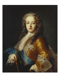 Portrait of King Louis Xv (1715-1774)  as a Youth   Half Length  Wearing a Yellow Coat with the…