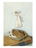 Fairies Playing with a Snuff Box Resting on a Book