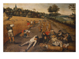 Summer: Harvesters Working and Eating in a Cornfield