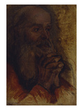Study of Old Man's Head for Jesus Among the Doctors; Etude De Tete De Vieillard Pour Jesus Au…
