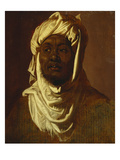 An African Wearing a Turban - a Sketch