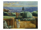 Women on the Terrace at Prefailles; Femmes Sur La Terrasse a Prefailles