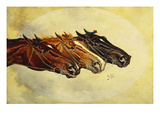 The Celebrated Race Horses 'Henry of Navarre'  'Monitor' and 'Dominoe'