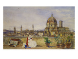 A Terrace Overlooking Florence from the Via Di Servi