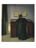 A Lady Writing at Her Desk