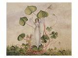 A Fairy Standing Among Clover