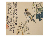 A Page (Bird) from Flowers and Bird  Vegetables and Fruit