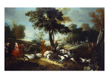 The Hunt with Wolf; La Chasse Au Loop