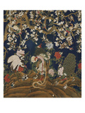 Detail from a Set of Chinese Painted Wallpaper Panels Depicting Pheasants  Phoenix and Peacocks…